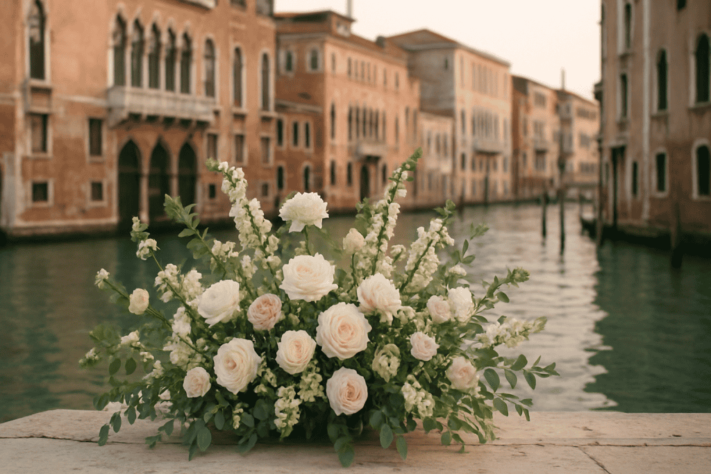 Floral arrangements in Venice: how to enhance historic spaces without overdoing it