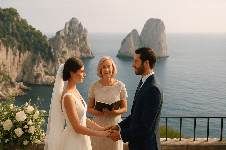 Symbolische Zeremonie in Capri: wie man sie emotional und gut strukturiert gestaltet