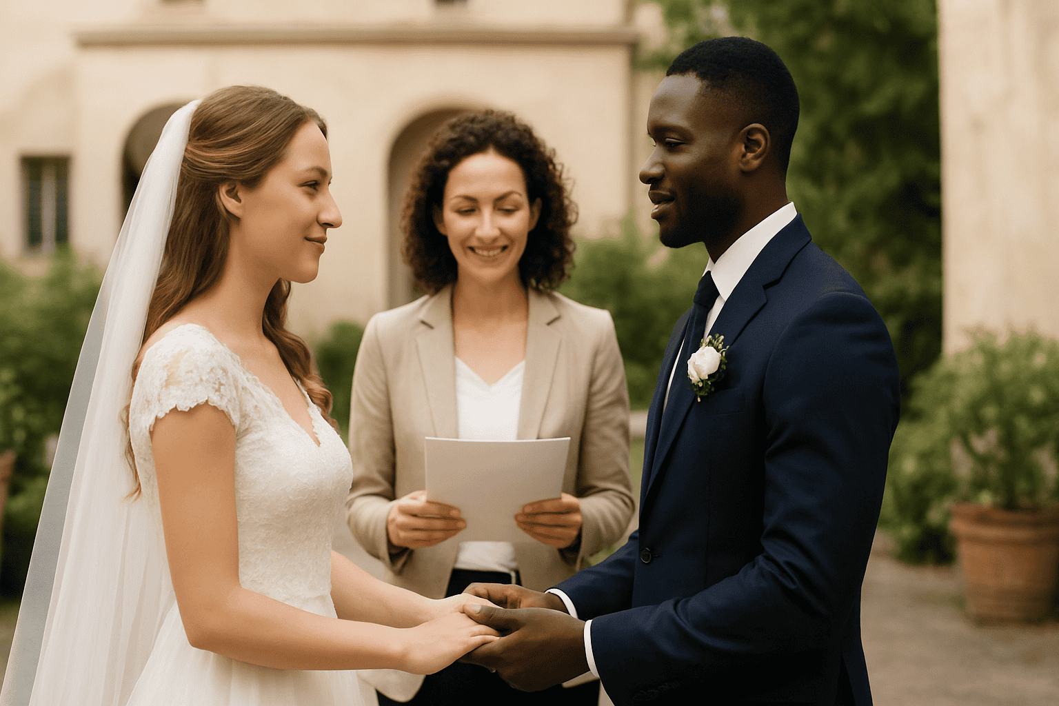 キアラB Eventsの、専門のウェディングプランナーによるイタリアでの民事婚は、外国人カップルのために、完璧でパーソナライズされた運営を保証します。