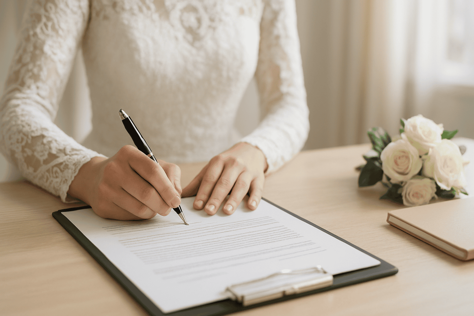 Venue contract: clauses on weather, schedules, music, and capacity.