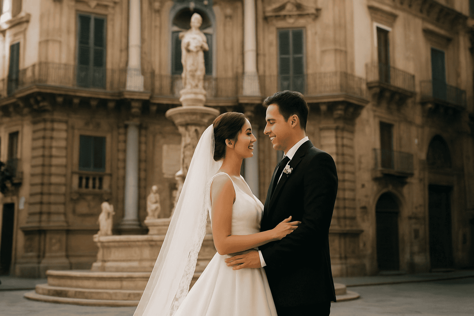 在巴勒莫结婚：为难忘婚礼提供历史而精致的场地。ChiaraB Events 提供婚礼策划服务，在富有历史与氛围感的场景中打造优雅婚礼。