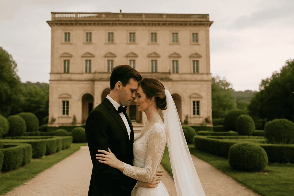 Hochzeitsdekoration in Villa Leda und Romano