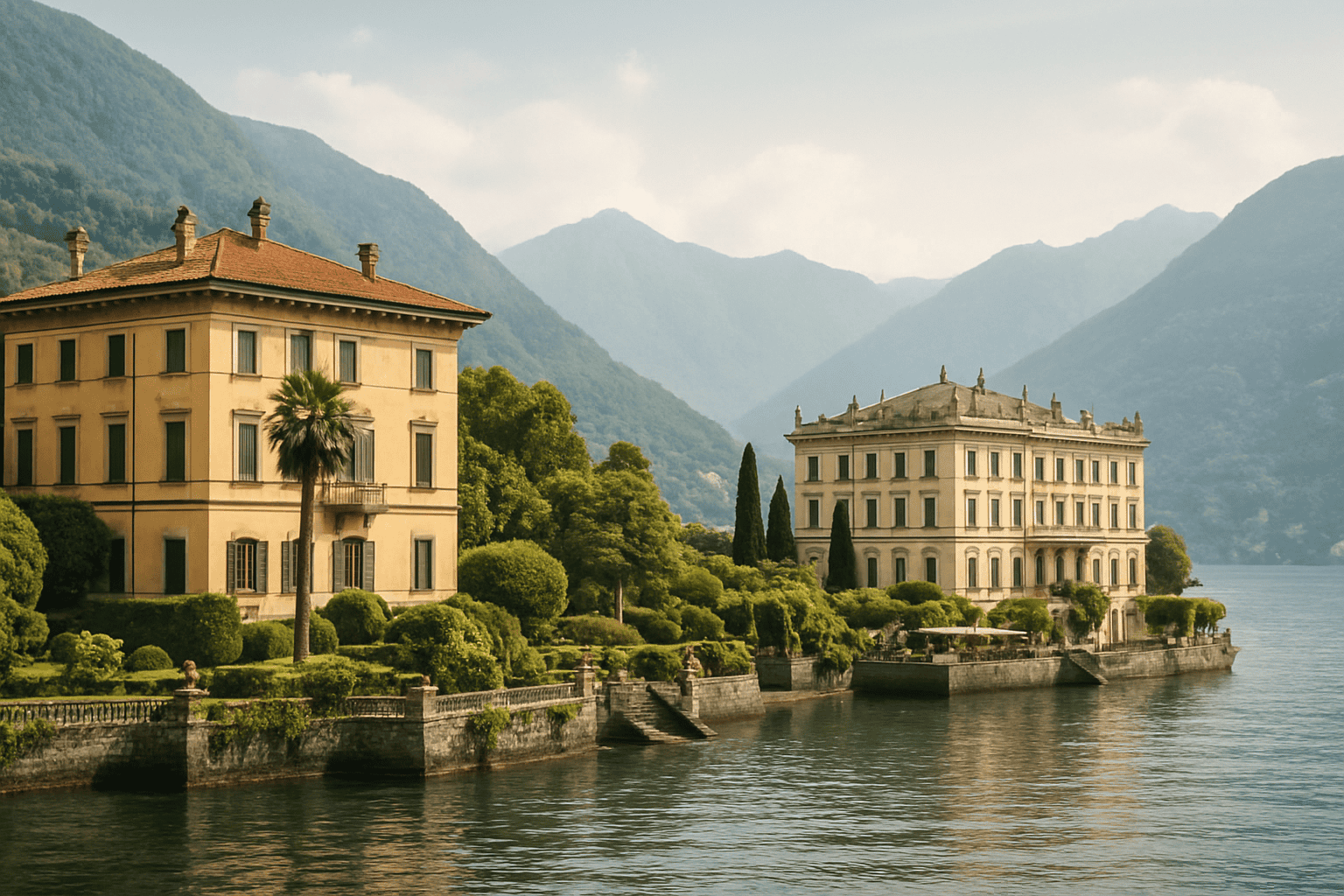 Villa histórica en el Lago de Como, ubicación de lujo para bodas y eventos exclusivos, con una vista impresionante de las montañas y del lago. Ideal para una boda de ensueño o eventos de alta clase.